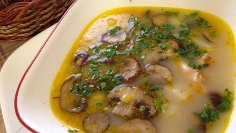 сырно-грибной суп