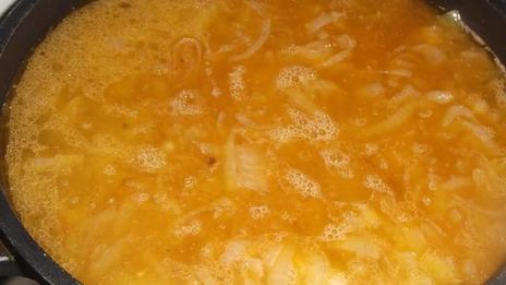 сырно-луковый суп с чесночными гренками