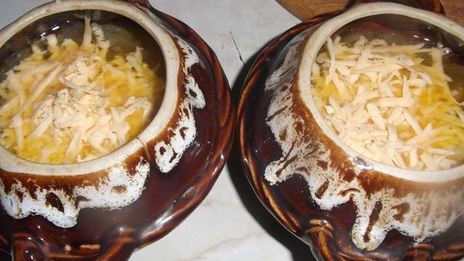 сырно-луковый суп с чесночными гренками