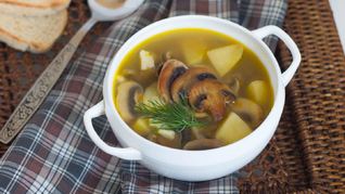 Сырный грибной суп из шампиньонов