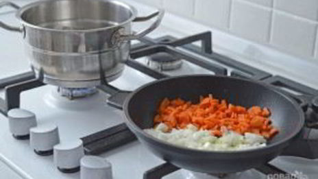 сырный крем-суп с креветками