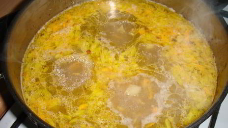 сырный суп по-французски с крутонами