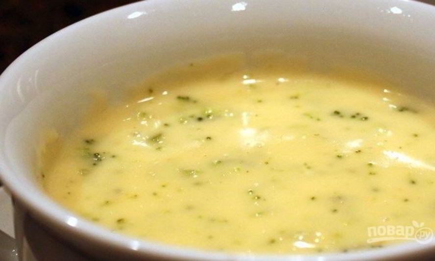 Рецепт сырного супа-пюре с плавленым сыром