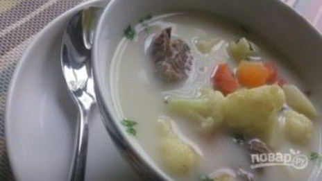 сырный суп с говядиной