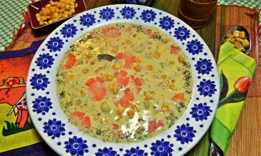 Рецепт сырного супа с гречневыми хлопьями