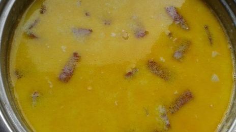 сырный суп с колбасой