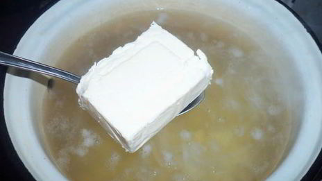 сырный суп с копченой курицей