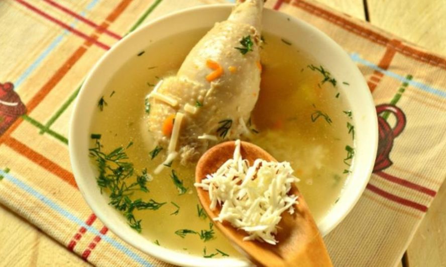 Рецепт сырного супа с курицей