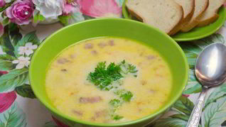 Сырный суп с плавленым сыром