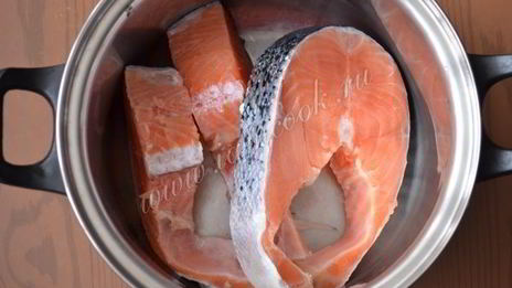 сырный суп с семгой