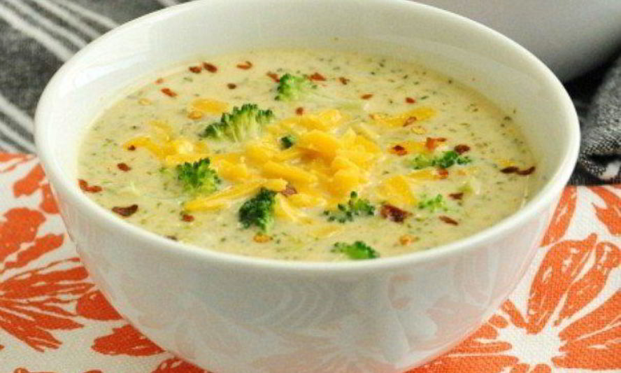 Рецепт сырного супа с шампиньонами и брокколи