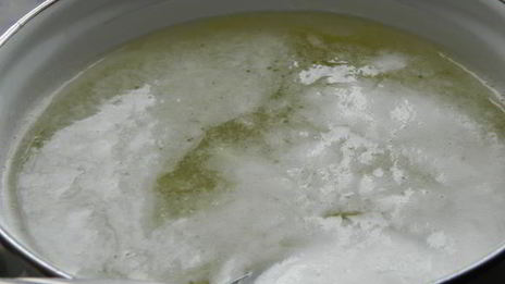 сырный суп с сосисками