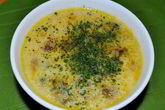 Сырный суп с зеленью