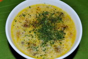 Сырный суп с зеленью