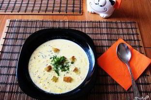 Сырный суп Тануки