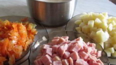 сырный суп в хлебе