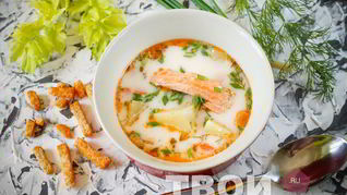 Сырный суп в мультиварке