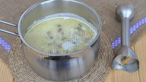 сырный суп жульен с грибами