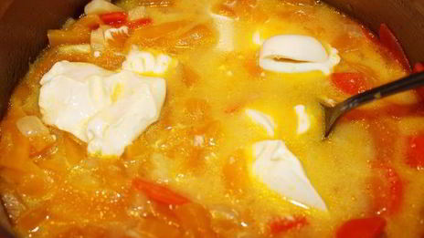 тыквенно-сырный суп с пастернаком