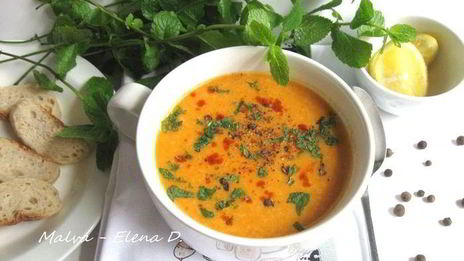 турецкий суп из красной чечевицы