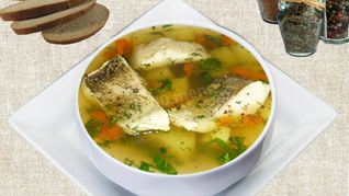 Уха из щуки с перловкой