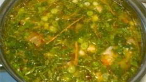 уха с пшеном