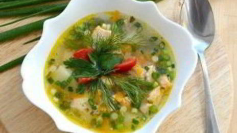 уха с пшеном