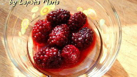 арабские блинчики катаеф с творожно-ежевичной начинкой