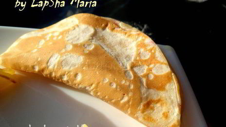 арабские блинчики катаеф с творожно-ежевичной начинкой