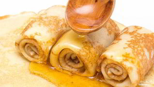 Ажурные блины на кефире заварные