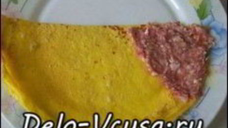 бендерики с мясом — блинчики с сырым фаршем