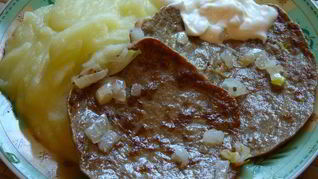 Блинчики из говяжьей печени