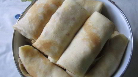 блинчики с курицей и грибами