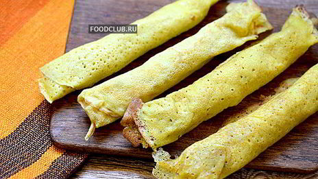 блинчики с мясом праздничные