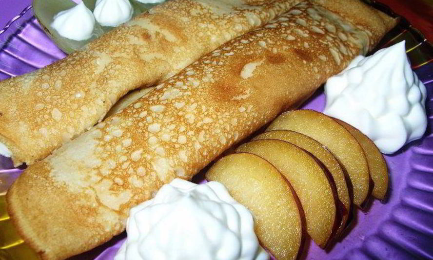 Рецепт блинчиков с начинкой из чернослива