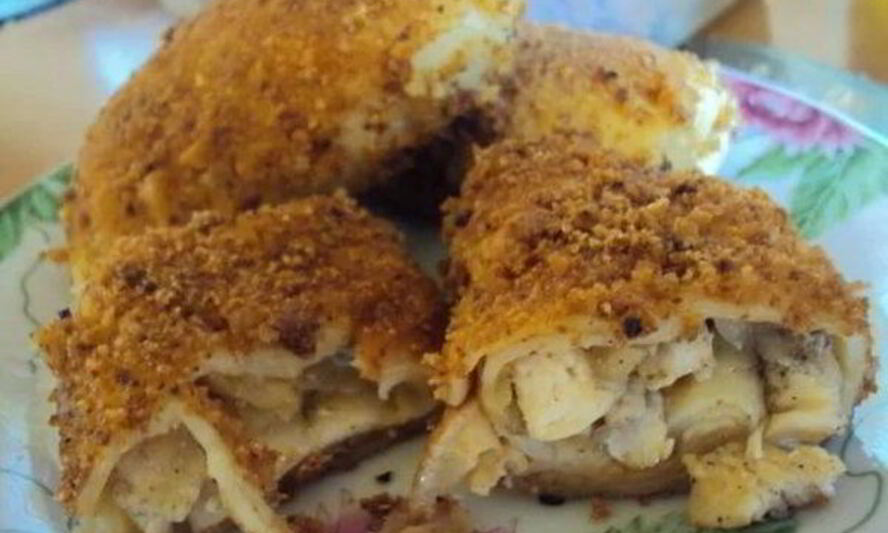 Рецепт блинчиков с начинкой из курицы и капусты