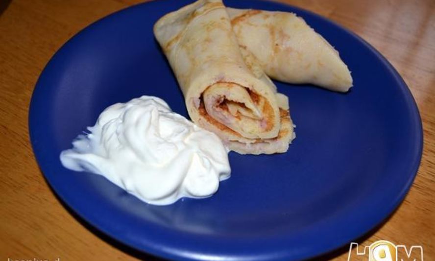 Рецепт блинчиков с припеком