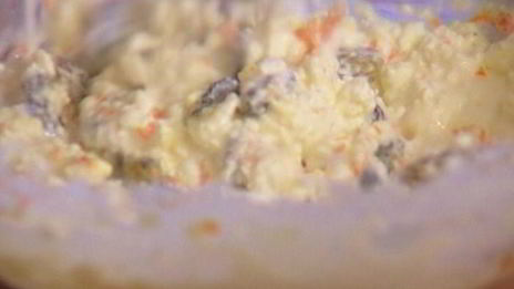 блинчики с творогом, изюмом и апельсиновой цедрой