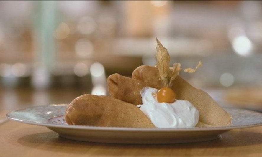 Рецепт блинчиков с яблоками