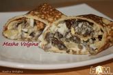 Блинчики со сливочными опятами