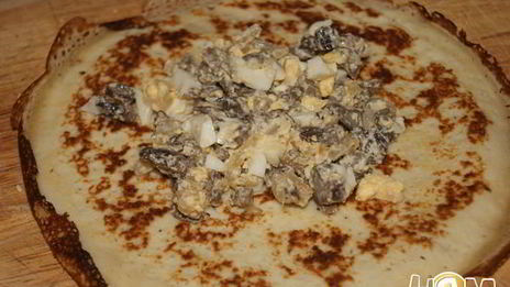 блинчики со сливочными опятами