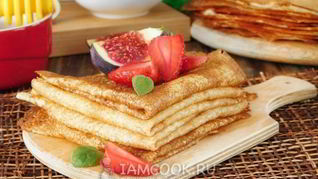 Блины на кефире с кипятком