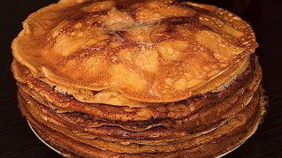 Блины на керамической сковороде