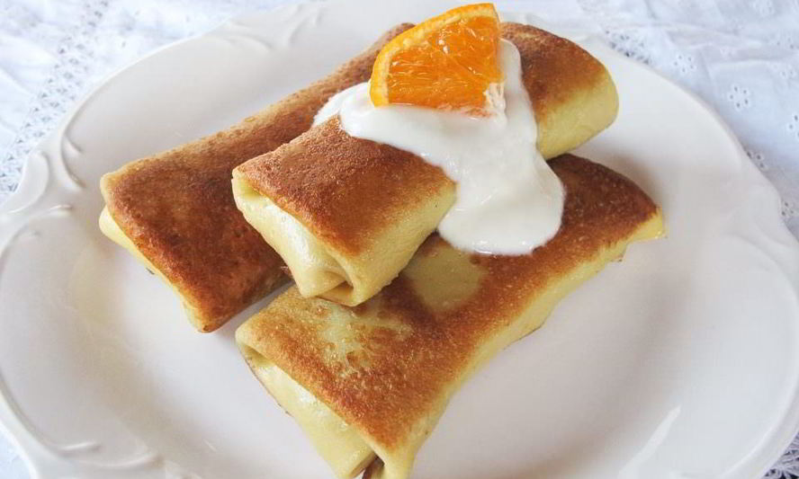 Рецепт блинов с апельсином