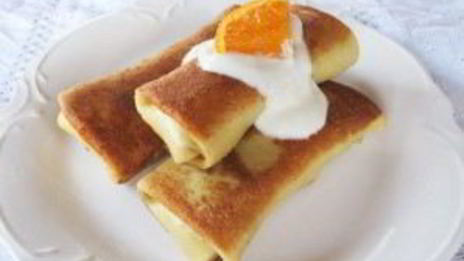 блины с апельсином