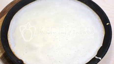 блины с семгой и икрой