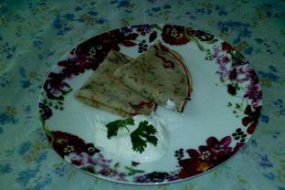 Блины соленые с укропом и сметаной