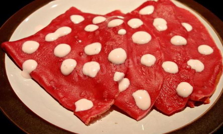 Рецепт блинов цветных