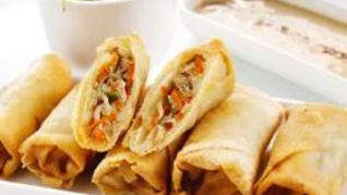 Китайские хрустящие фаршированные блинчики
