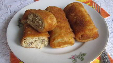 Блины с курицей